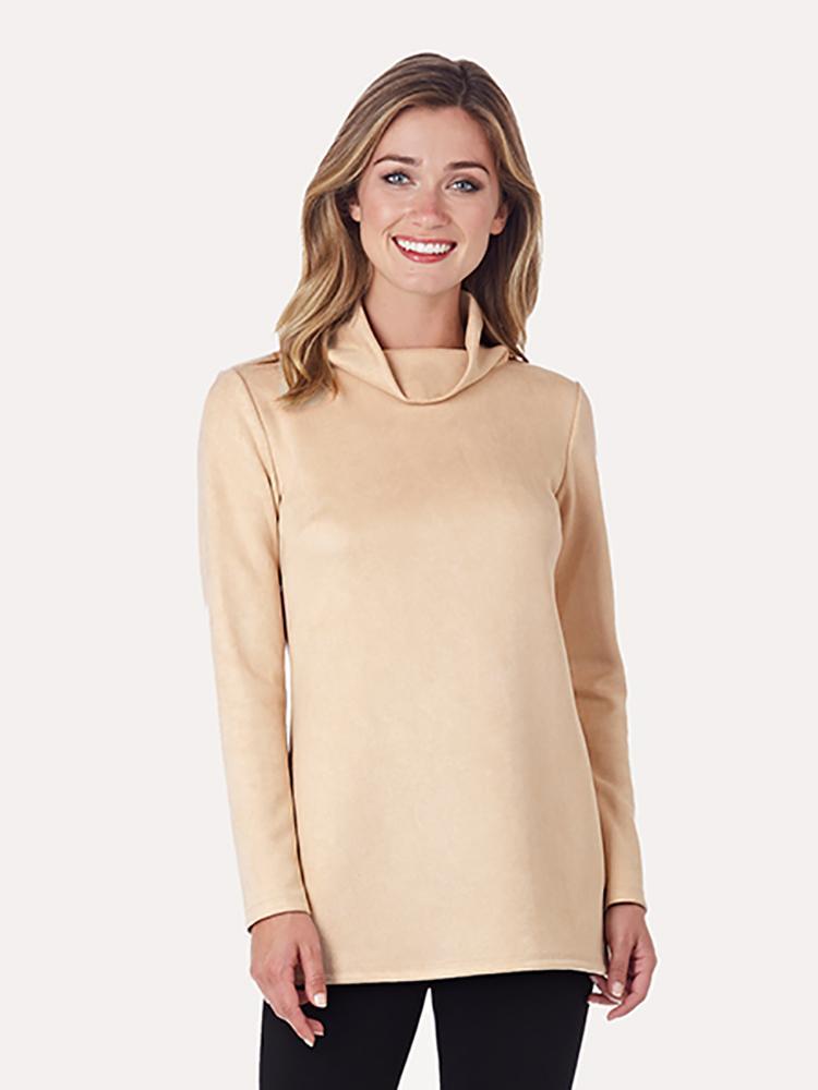 Jude Connally Sawyer Faux Suede Top - Saint Bernard