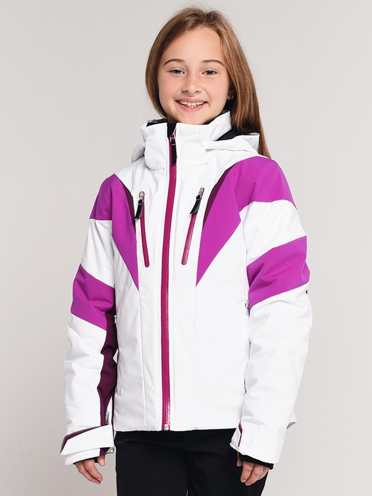 Obermeyer Girls' Gray Jacket - Saint Bernard
