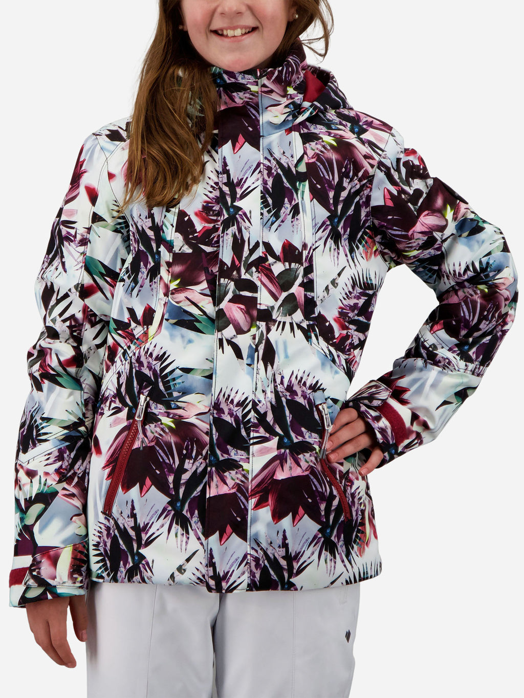 Obermeyer Girls' Taja Print Jacket - Saint Bernard