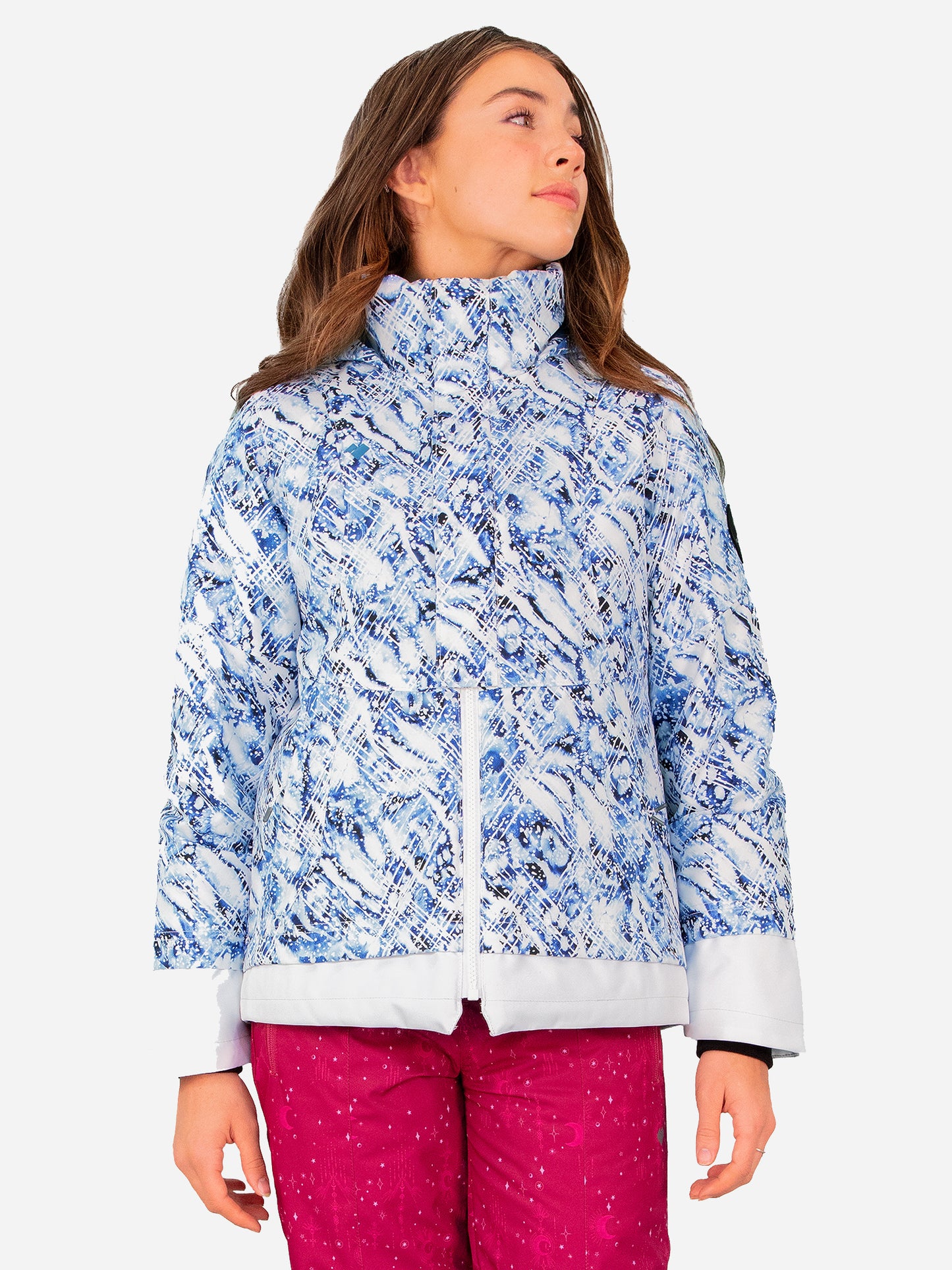 Obermeyer Teen Girls' Taja Print Jacket - Saint Bernard