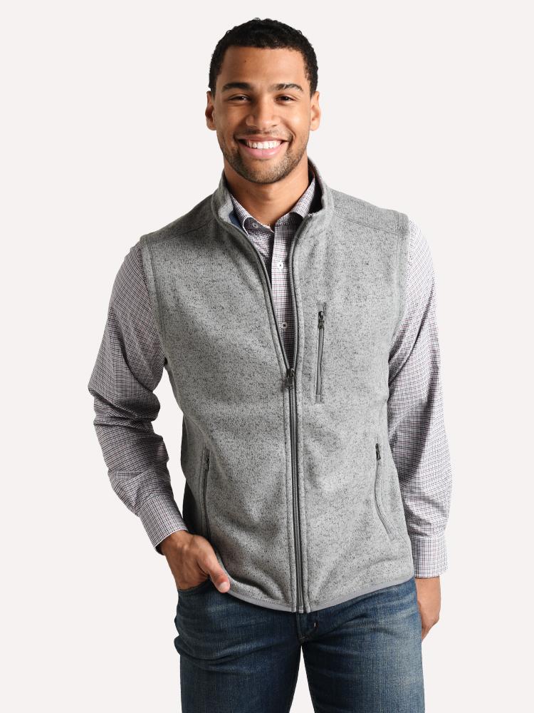 Southern Tide Men's Samson Peak Sweater Fleece Vest - Saint Bernard