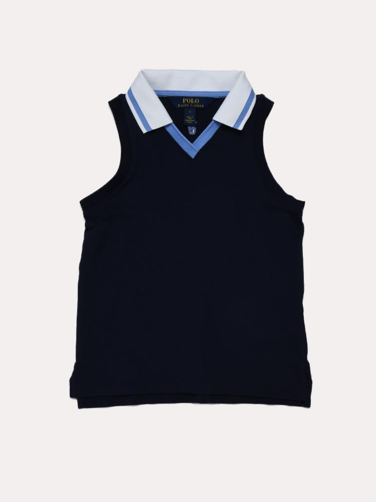 RLX Little Boys' Lightweight Sleeveless Performance Pique Polo - Saint Bernard