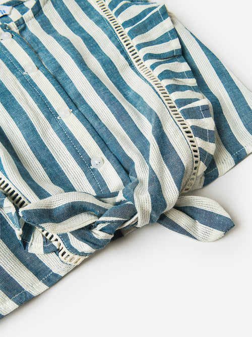 Mayoral Girls' Striped Shirt