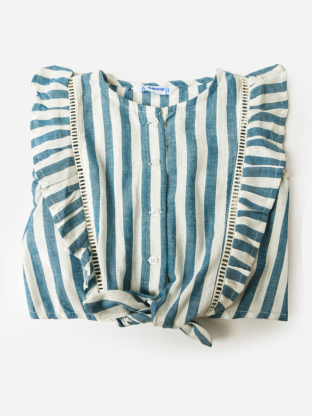 Mayoral Girls' Striped Shirt - Saint Bernard
