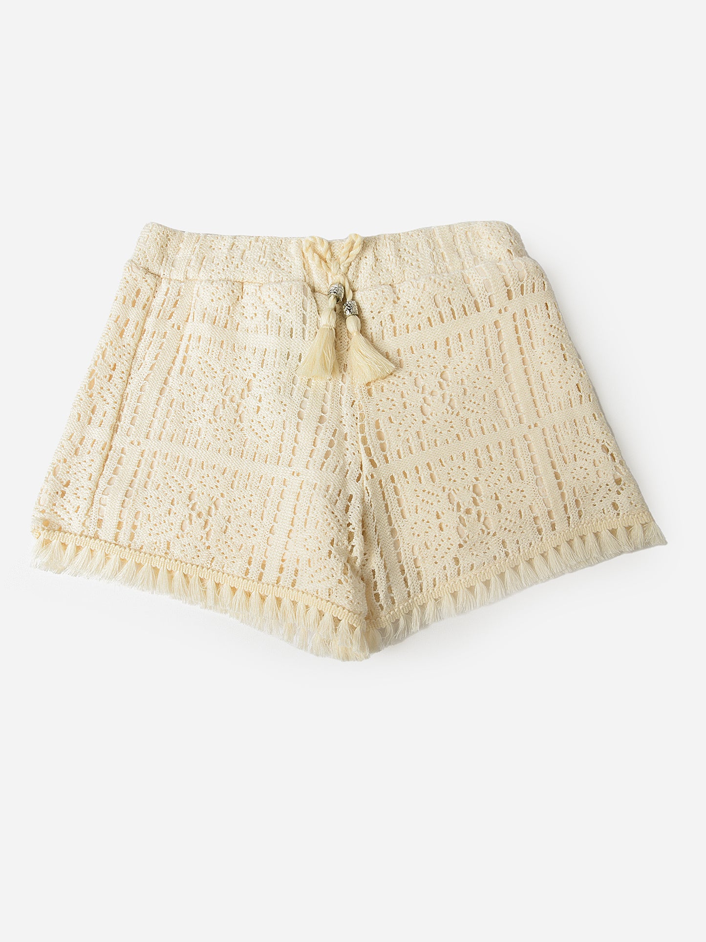 Mayoral Girls' Crochet Knit Short - Saint Bernard