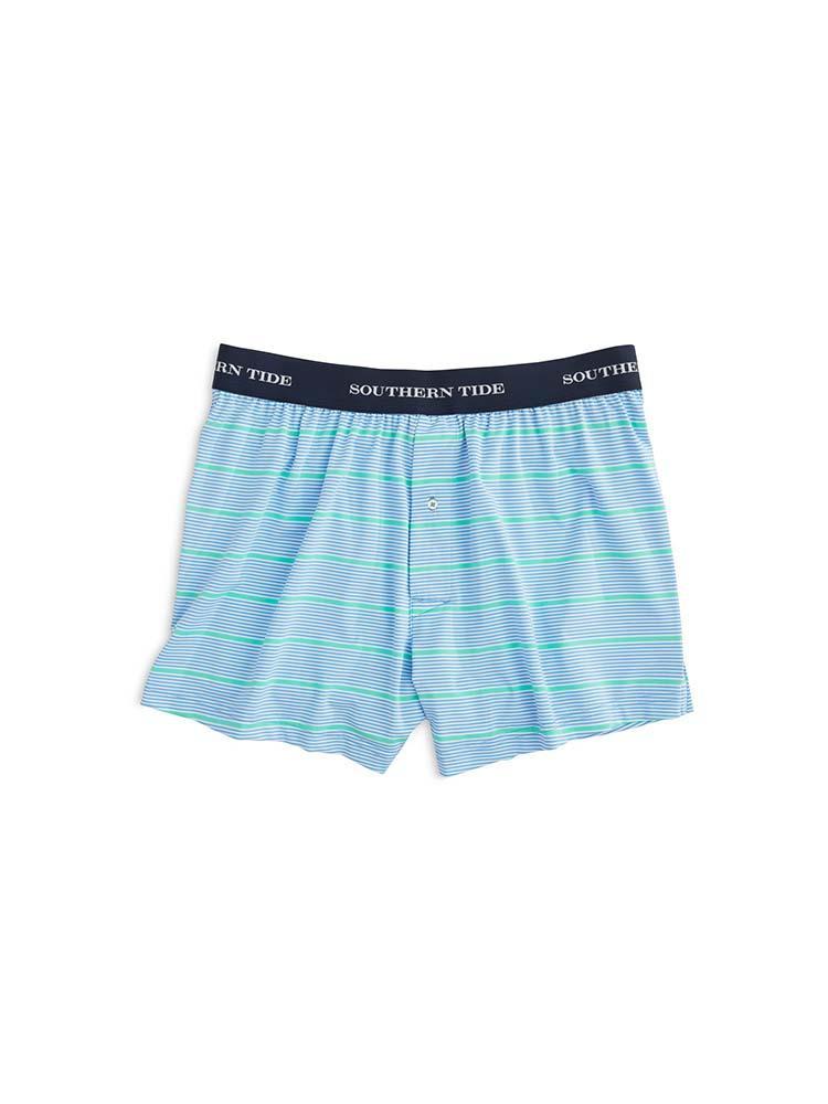 Southern Tide Turn Stripe Performance Boxer - Saint Bernard