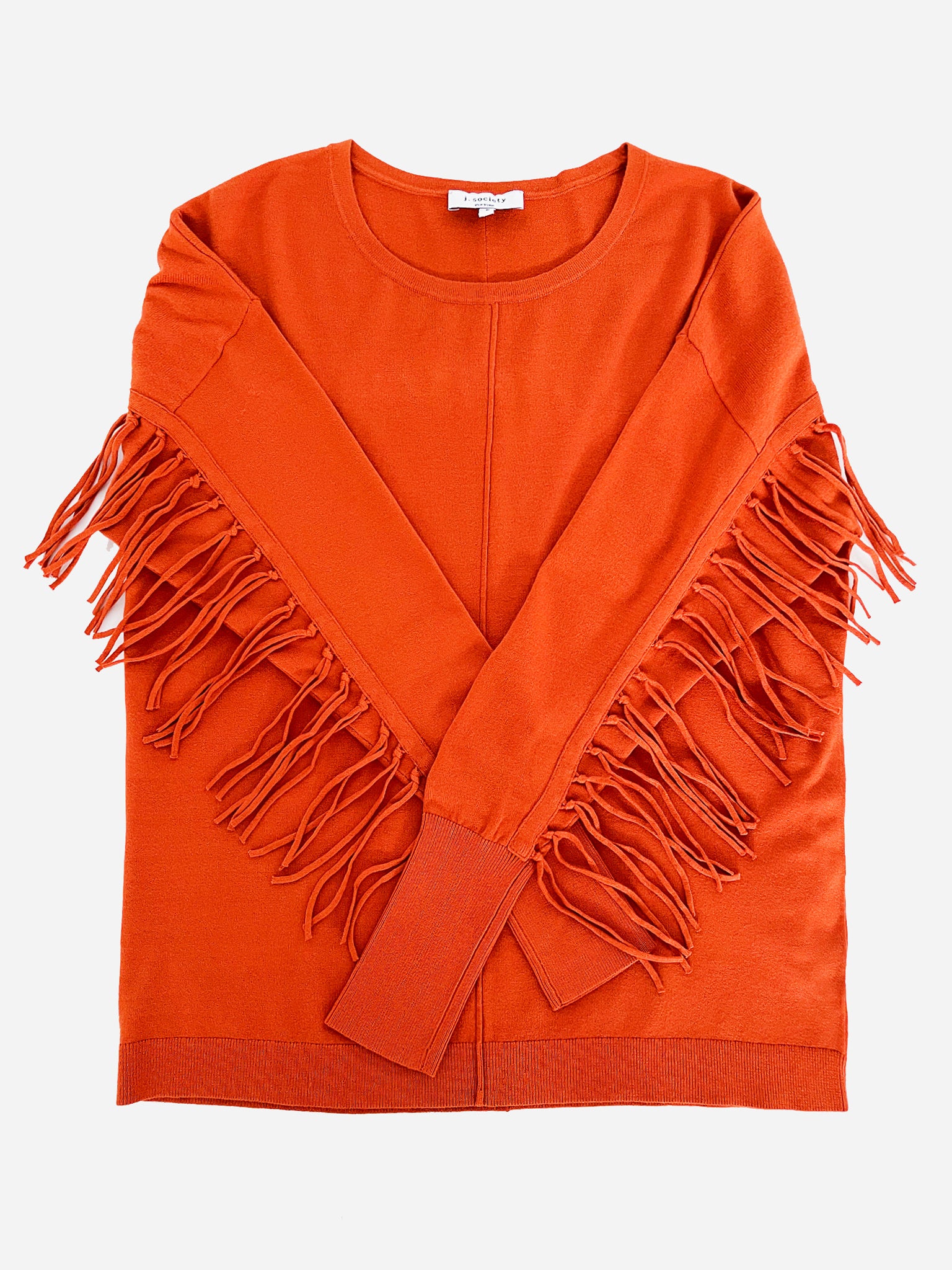 J Society Women's Fringe Sweater - Saint Bernard