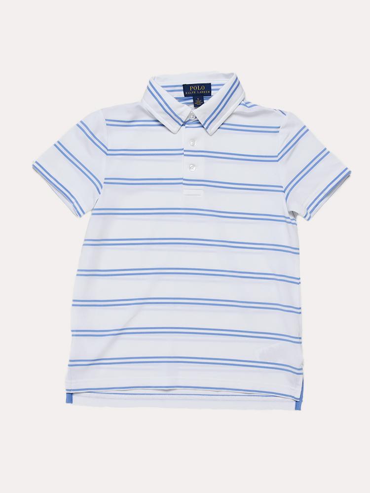 RLX Little Boys' Light Weight Airflow Jersey Short Sleeve Polo - Saint Bernard