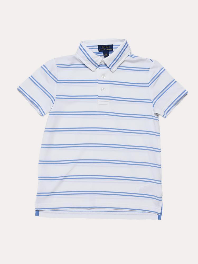 RLX Little Boys' Light Weight Airflow Jersey Short Sleeve Polo - Saint Bernard