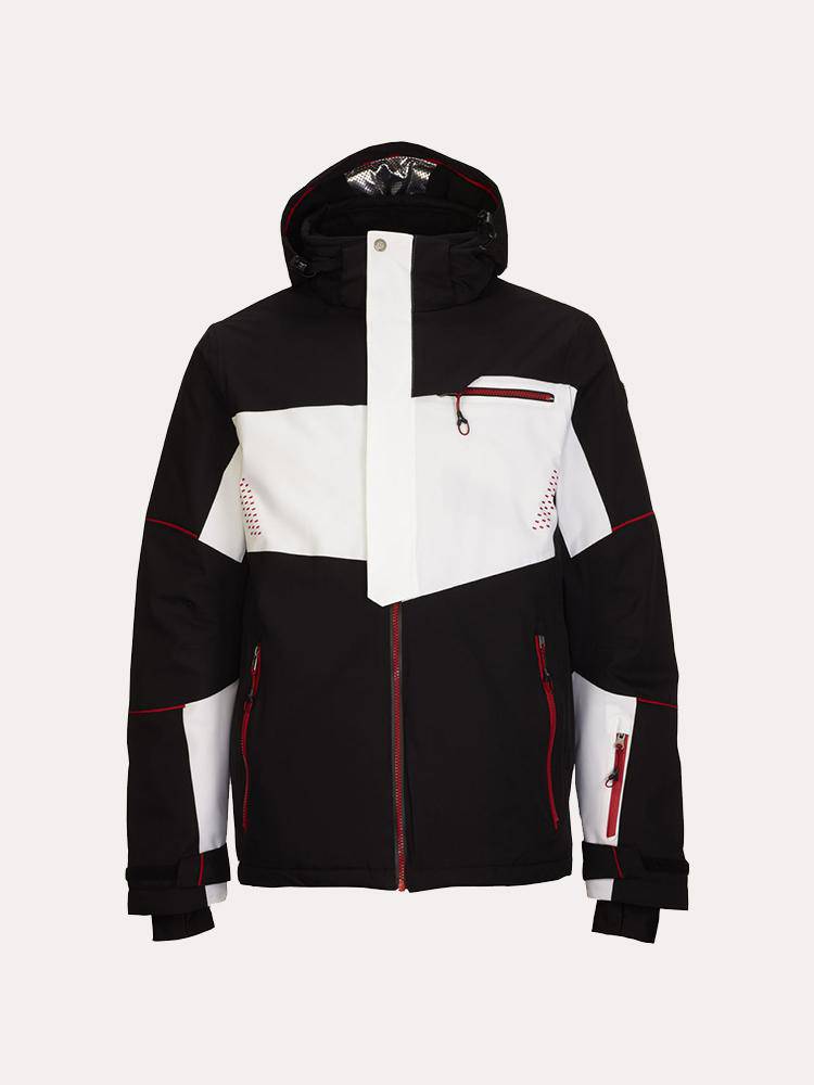 Killtec Men's Janu Jacket with Zip-Off Hood and Snowcatcher - Saint Bernard