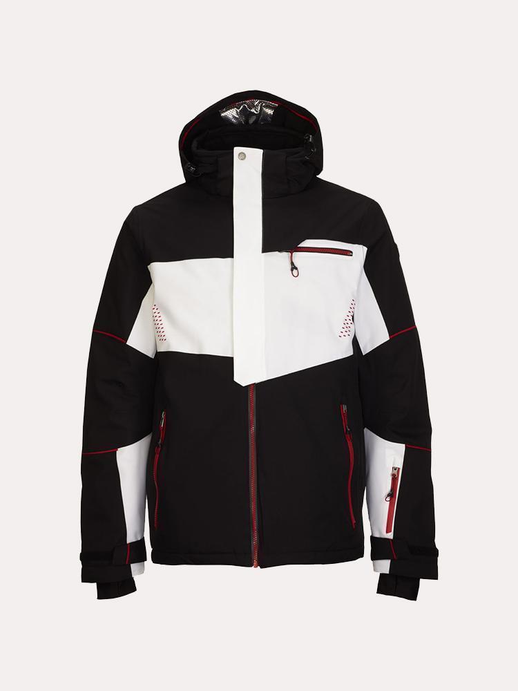 Killtec Men's Janu Jacket with Zip-Off Hood and Snowcatcher - Saint Bernard