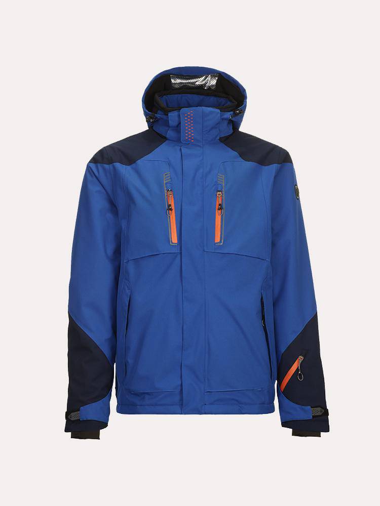 Killtec Men's Loucas Jacket with Zip-Off Hood and Snowcatcher - Saint Bernard