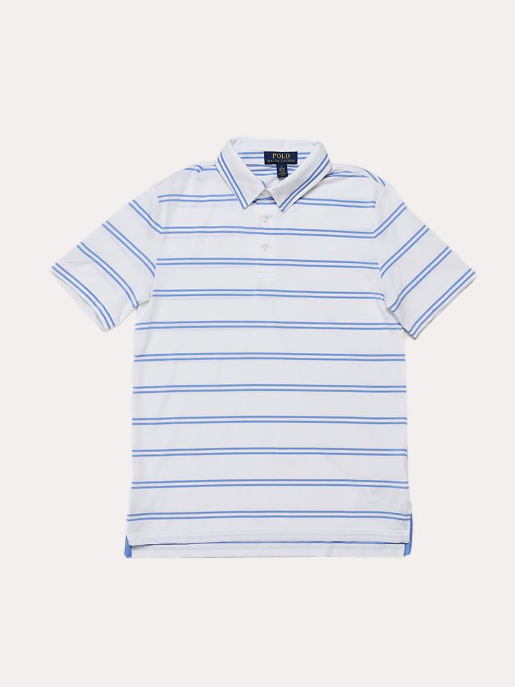 RLX Boys' Light Weight Airflow Jersey Short Sleeve Polo - Saint Bernard