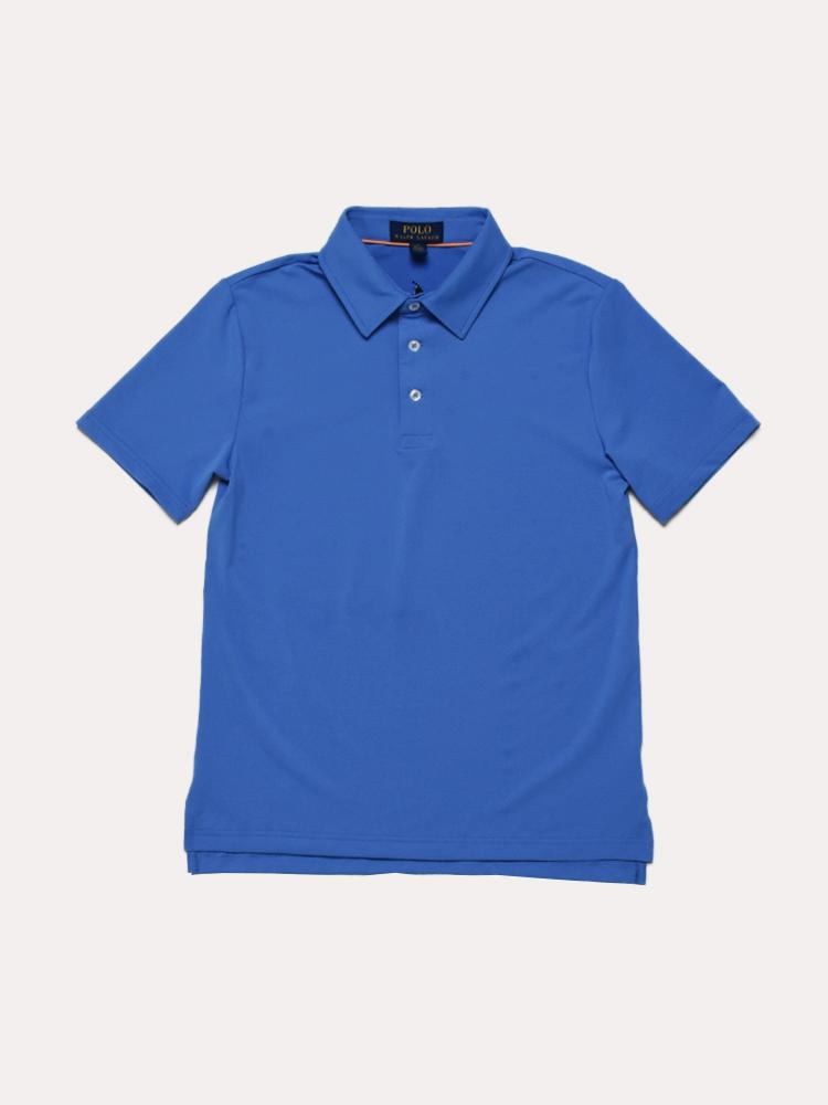 RLX Boys' Light Weight Airflow Jersey Short Sleeve Polo - Saint Bernard