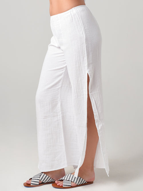 Stark X Women's Side Slit Cotton Gauze Pant
