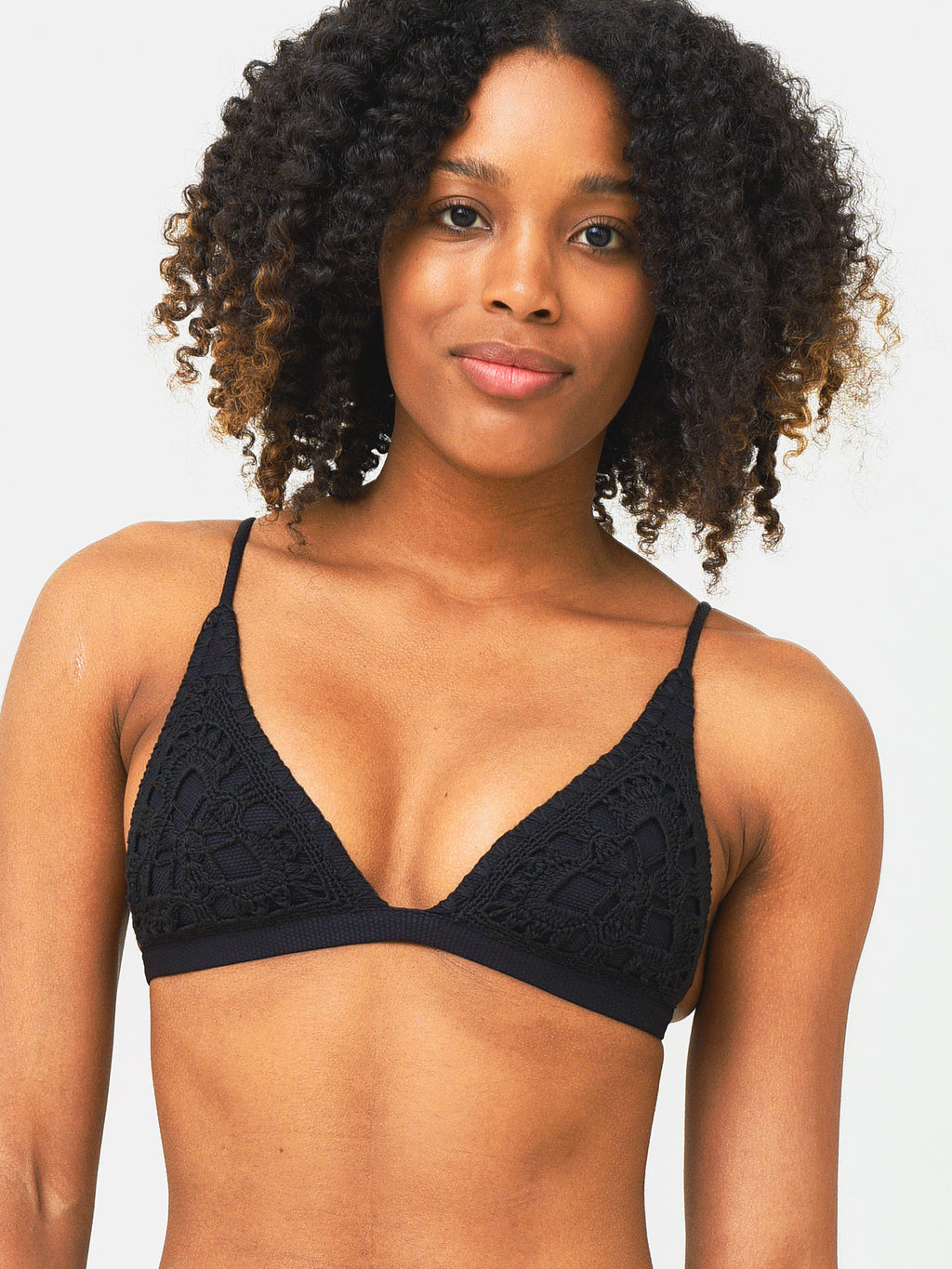 Maaji Women's Black Orchid Ivy Fixed Triangle Top - Saint Bernard
