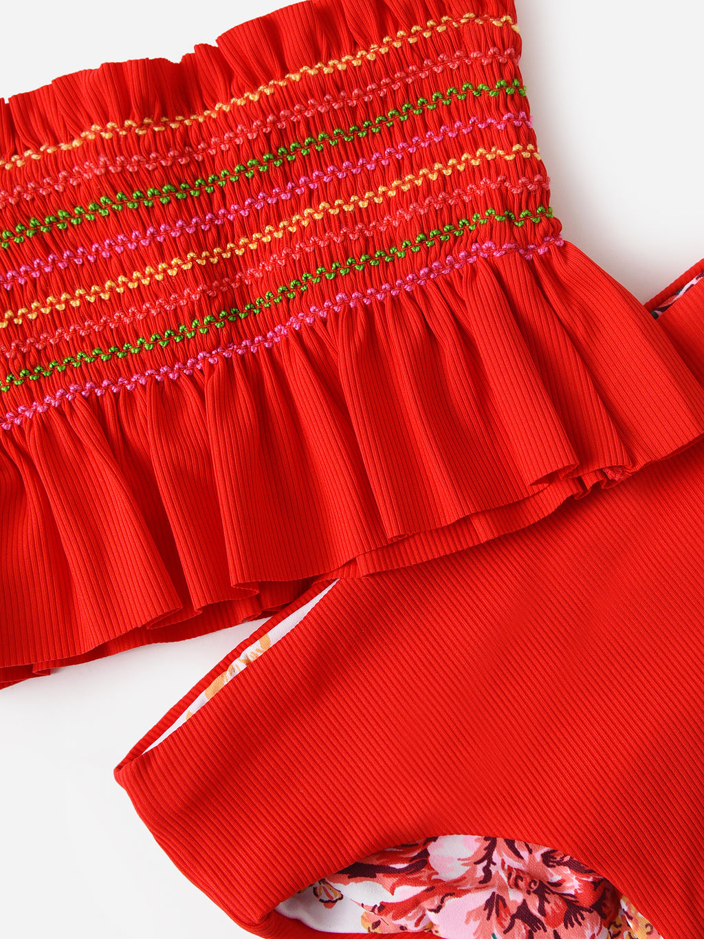 Maaji Girls' Red Camelia Fiesta Bikini Set - Saint Bernard