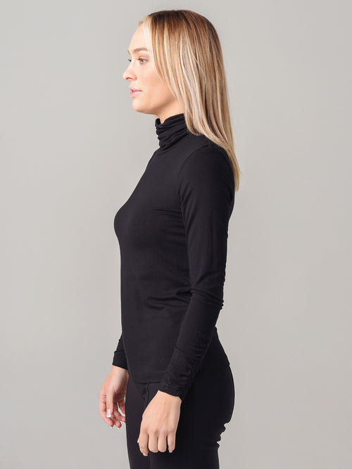 Sno Skins Women's Cashmere Crunchy T-Neck Base Layer Top