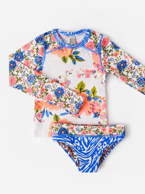 Maaji Girls' Free Spirit Odyssey Rash Guard Set