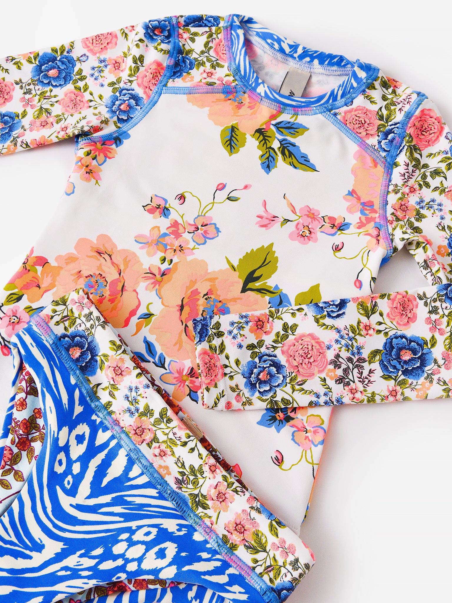 Maaji Girls' Free Spirit Odyssey Rash Guard Set - Saint Bernard