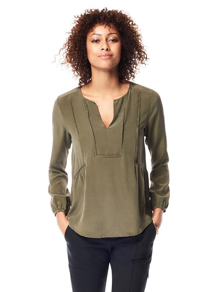Ecru The Cooper Tunic with Nailheads - Saint Bernard