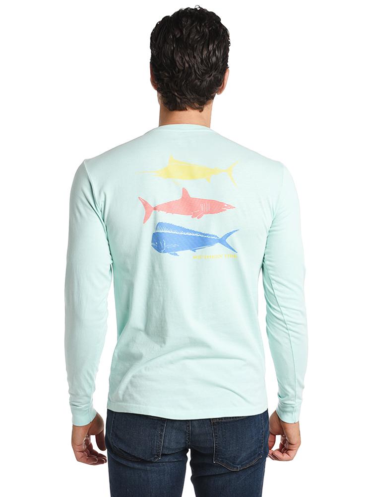 Southern Tide Long Sleeve Sea Fishing Tee - Saint Bernard