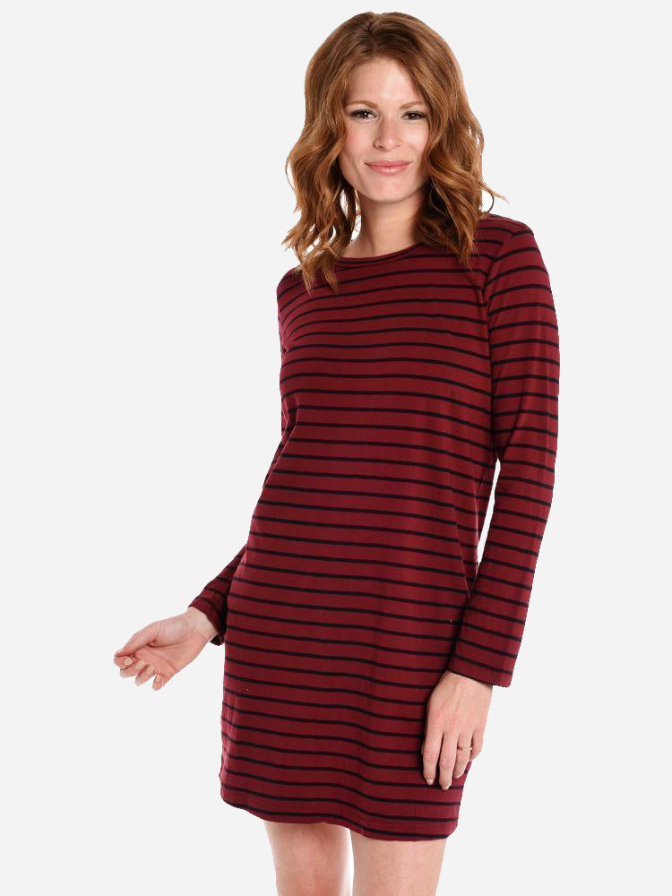 Current Elliot The Long Sleeve Beatnik Dress - Saint Bernard