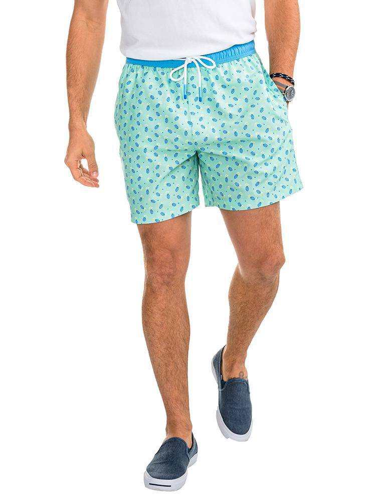 Southern Tide Island Roots Swim Trunk - Saint Bernard