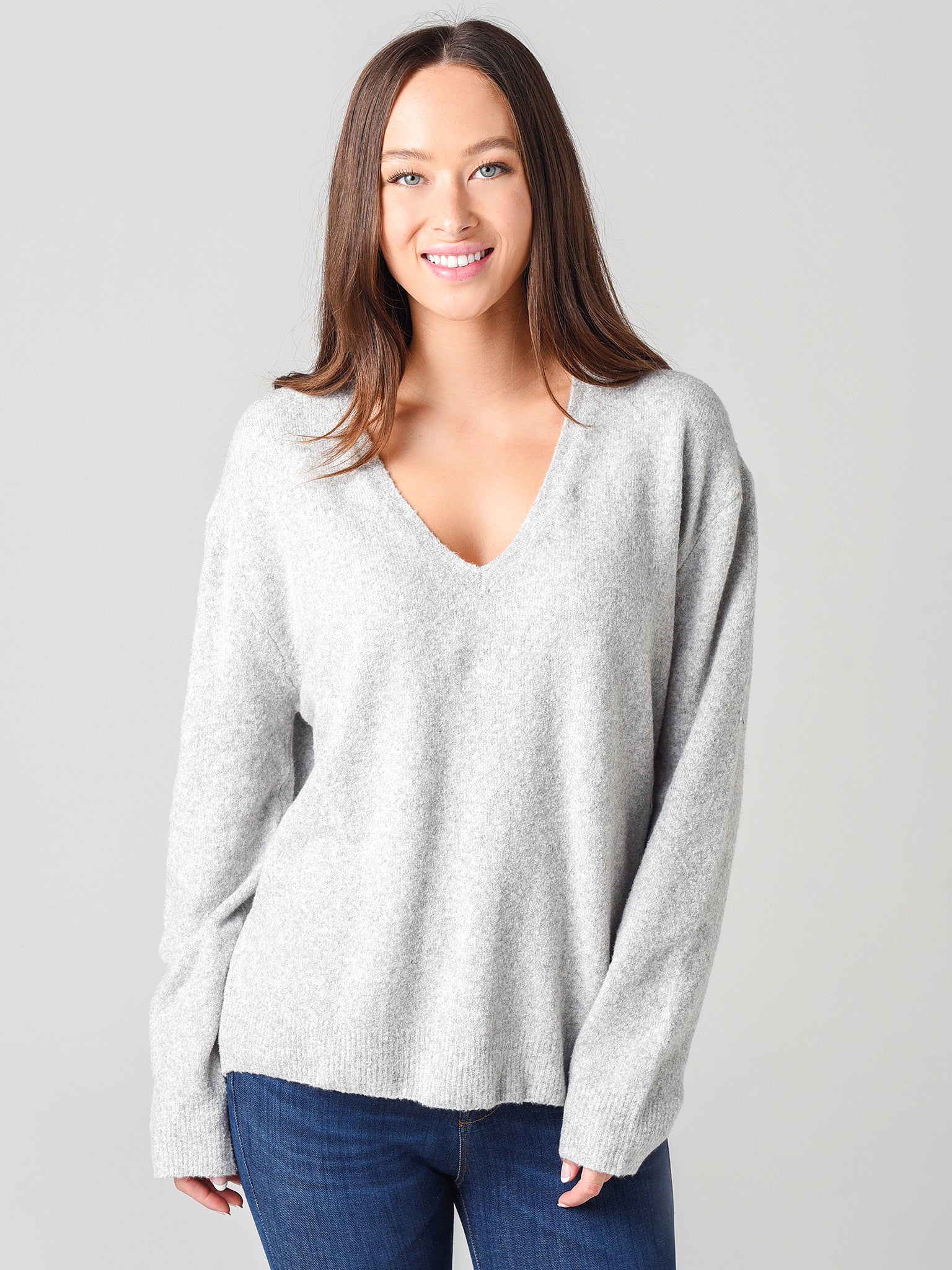 Line Georgia V-Neck Sweater - Saint Bernard