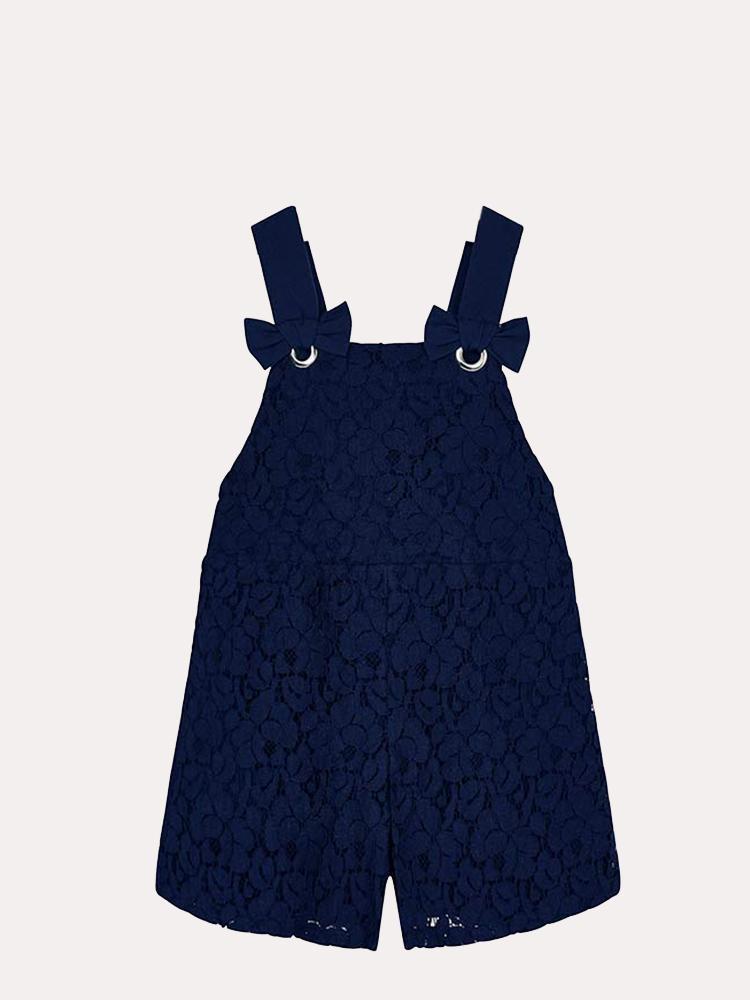Mayoral Girls' Lace Overalls - Saint Bernard