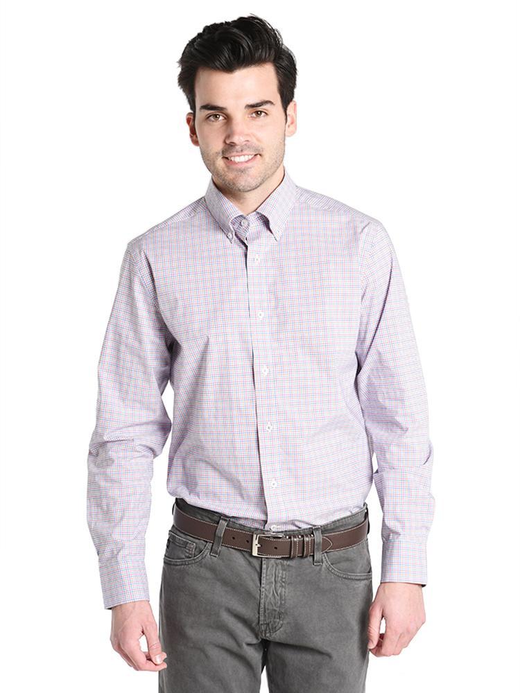 Southern Tide Men's Cocodella Check Slim Fit Sport Shirt - Saint Bernard