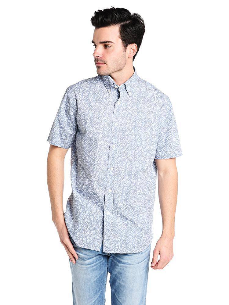 Southern Tide Men's Dover Beach Short Sleeve Sport Shirt - Saint Bernard