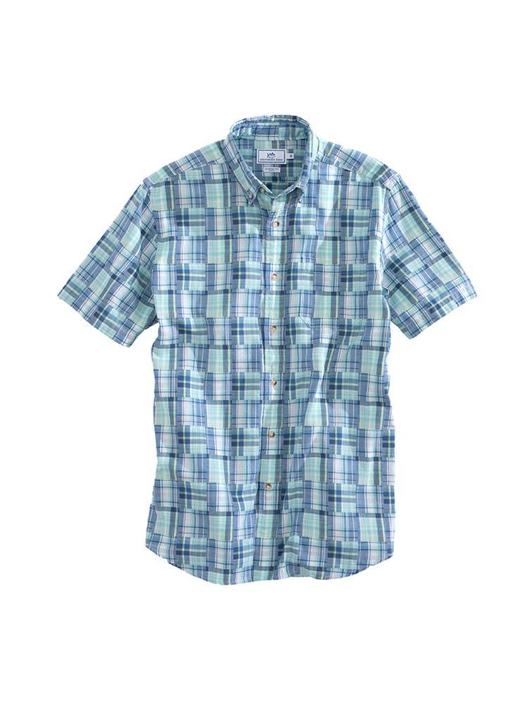 Southern Tide Maho Bay Plaid Short Sleeve Shirt - Saint Bernard