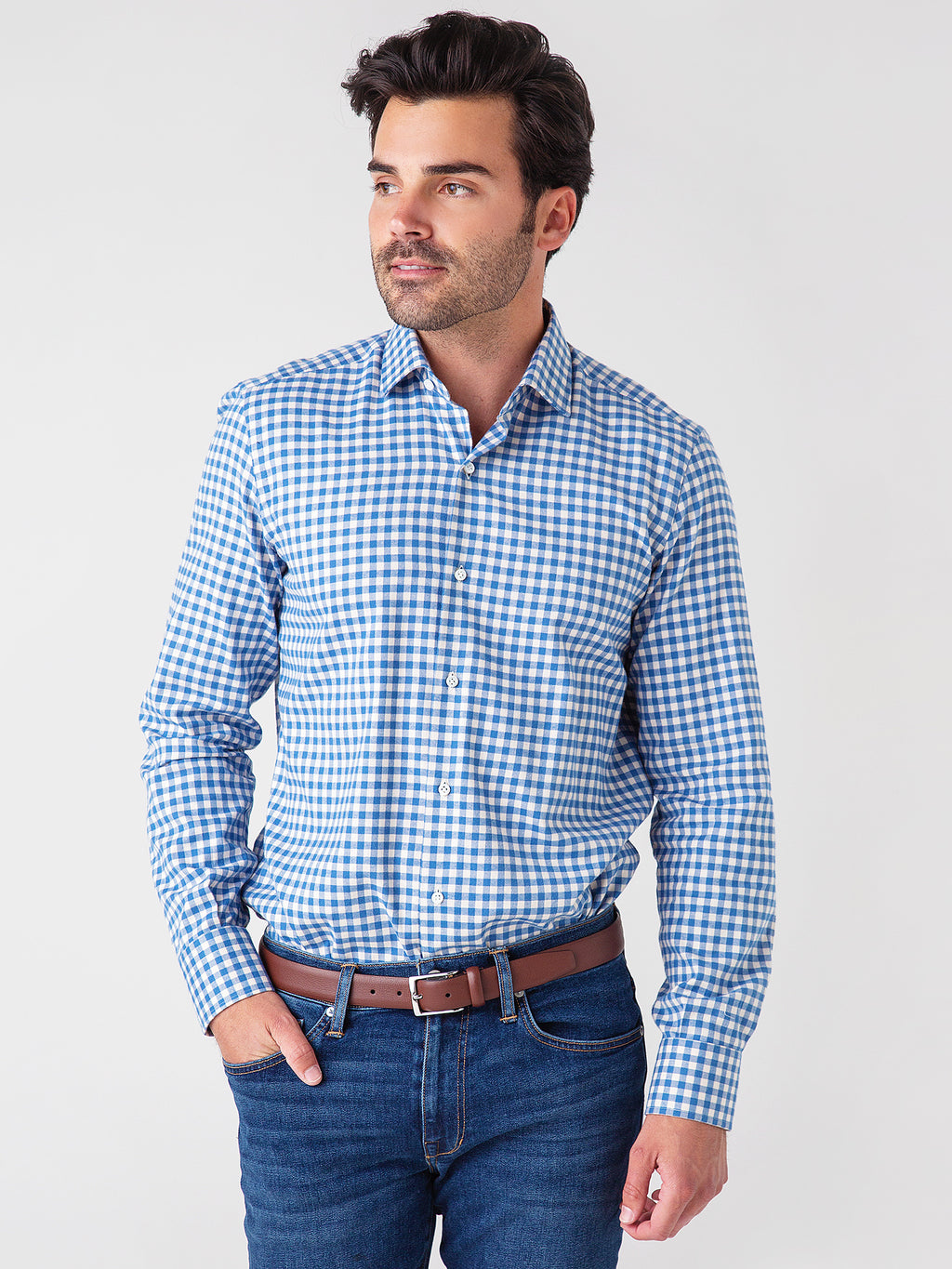 Maria Santangelo Men's Button-Down Shirt - Saint Bernard