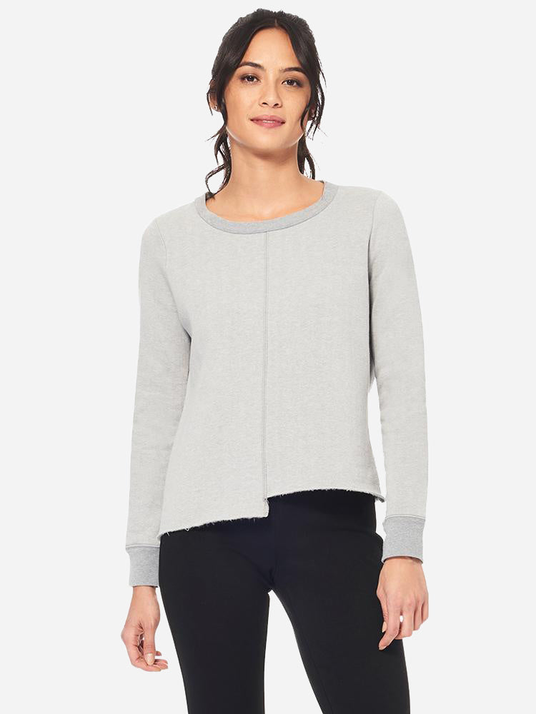 Ecru Asymmetric Sweatshirt - Saint Bernard