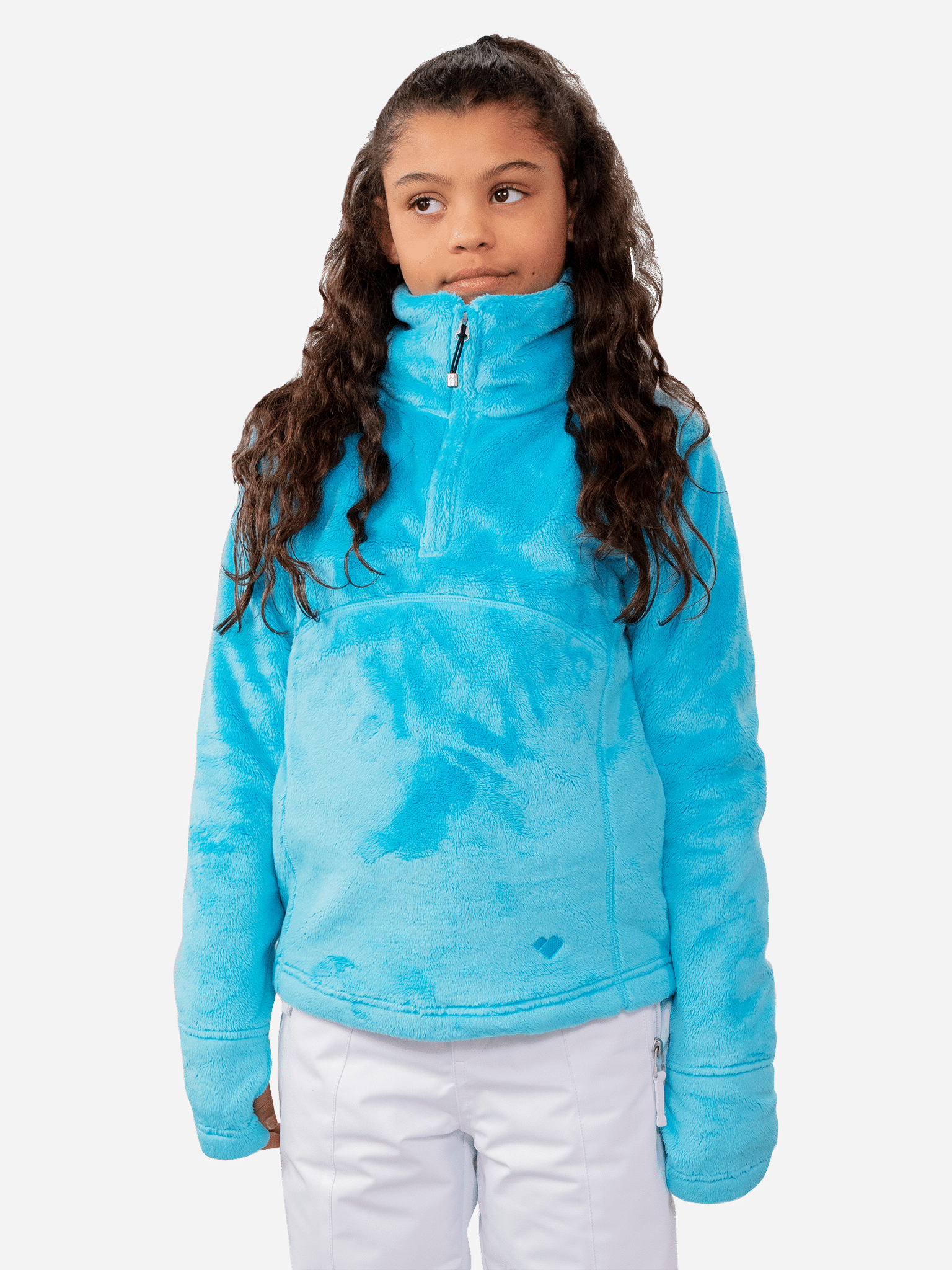 Obermeyer Teen Girls' Furry Fleece Top - Saint Bernard