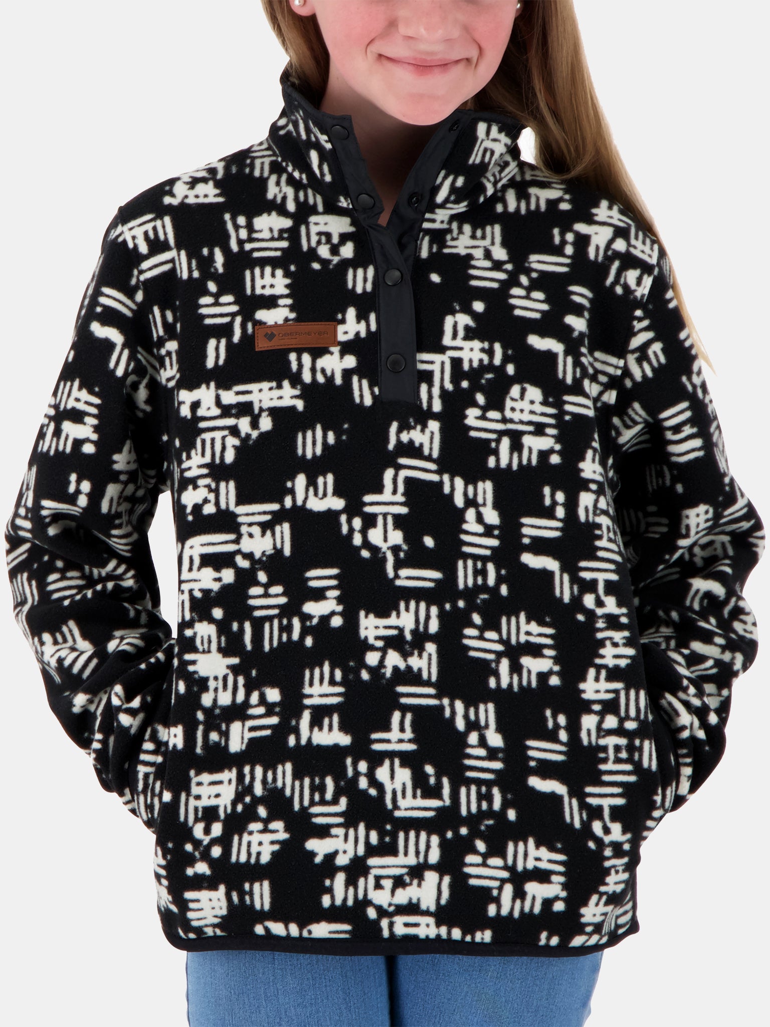 Obermeyer Girls' Boulder Fleece - Saint Bernard