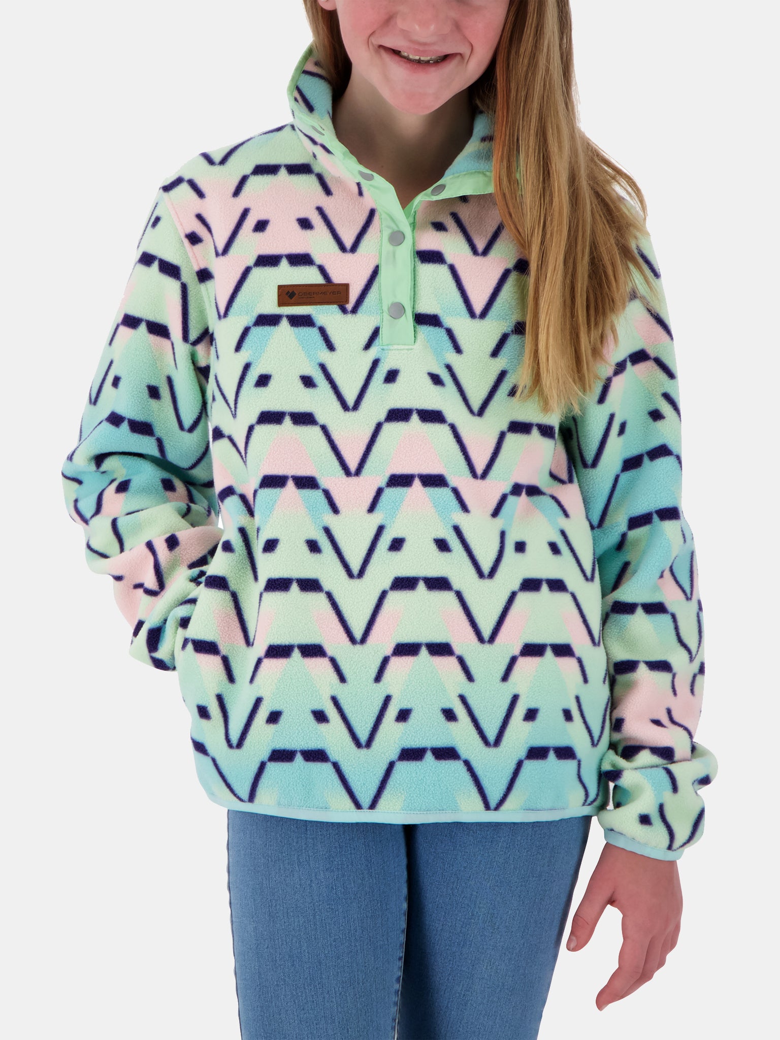 Obermeyer Girls' Boulder Fleece - Saint Bernard