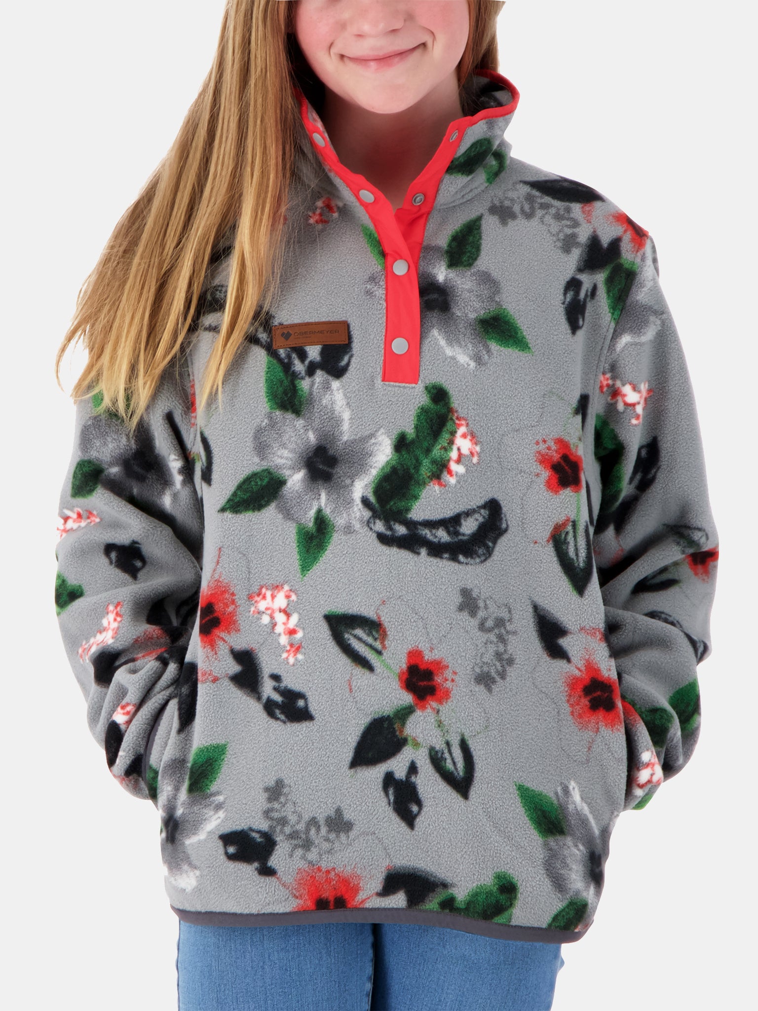 Obermeyer Girls' Boulder Fleece - Saint Bernard