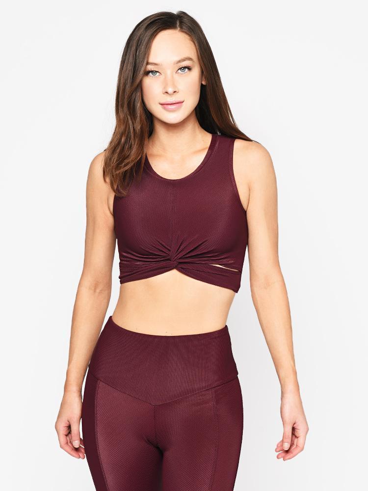 Onzie Front Twist Crop - Saint Bernard