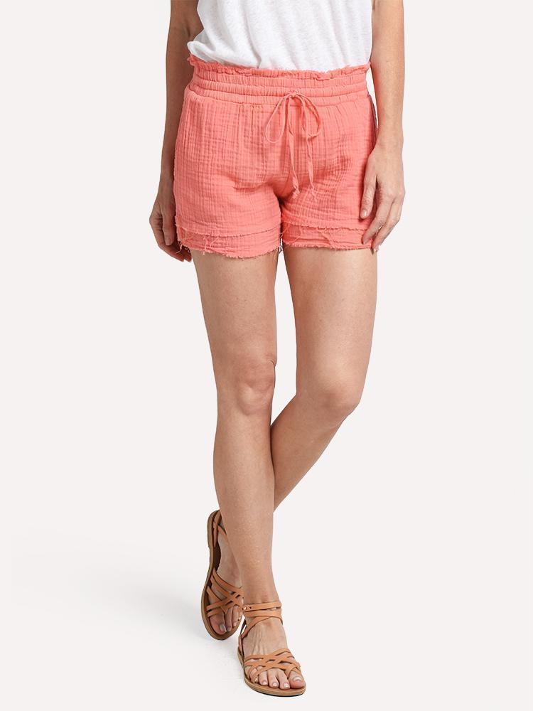 Stark X Raw Hem Shorts - Saint Bernard