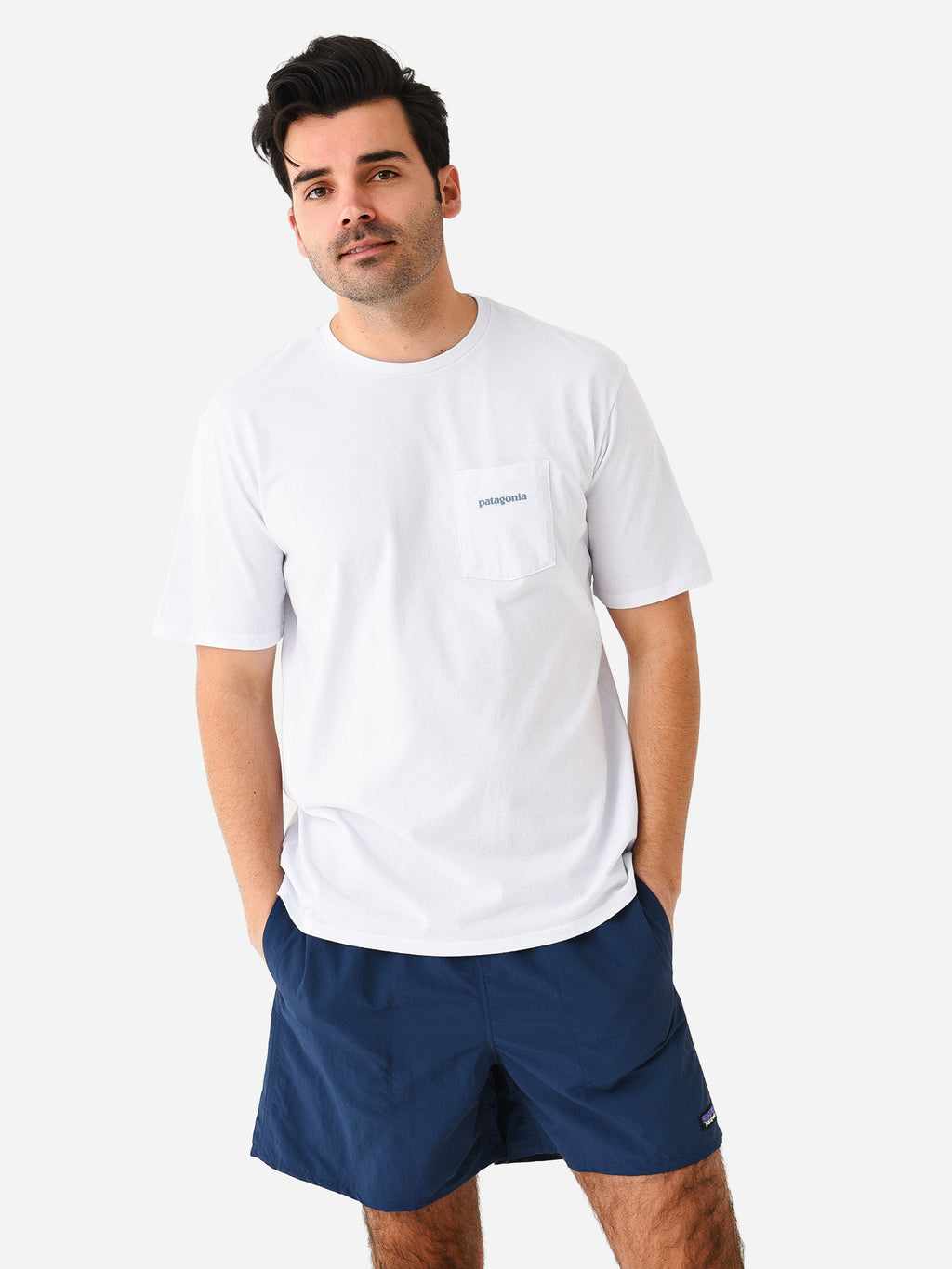 Patagonia Men's Boardshort Logo Pocket Responsibili-Tee - Saint Bernard