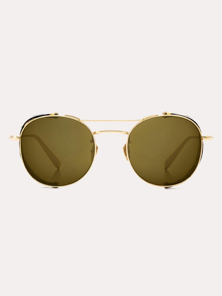 Krewe Orleans Blinker 24K Titanium + Zulu Polarized Sunglasses