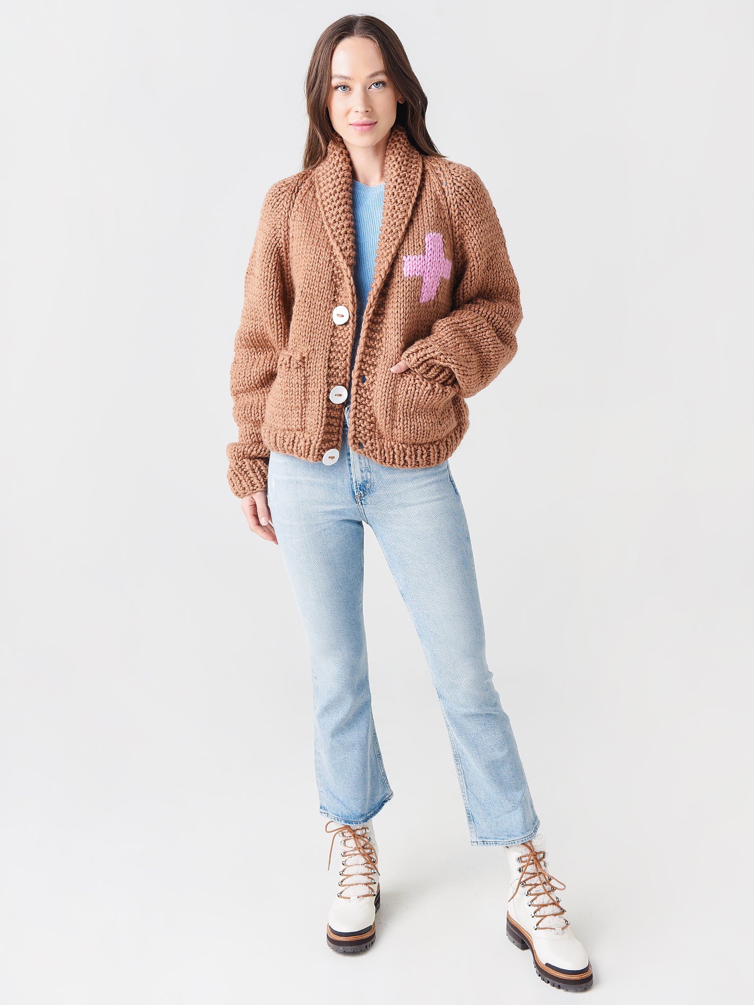 SOVEREIGN ニットポロ　バーガンディー Washable-Cashmere Bomber Cardigan | Garnet Hill