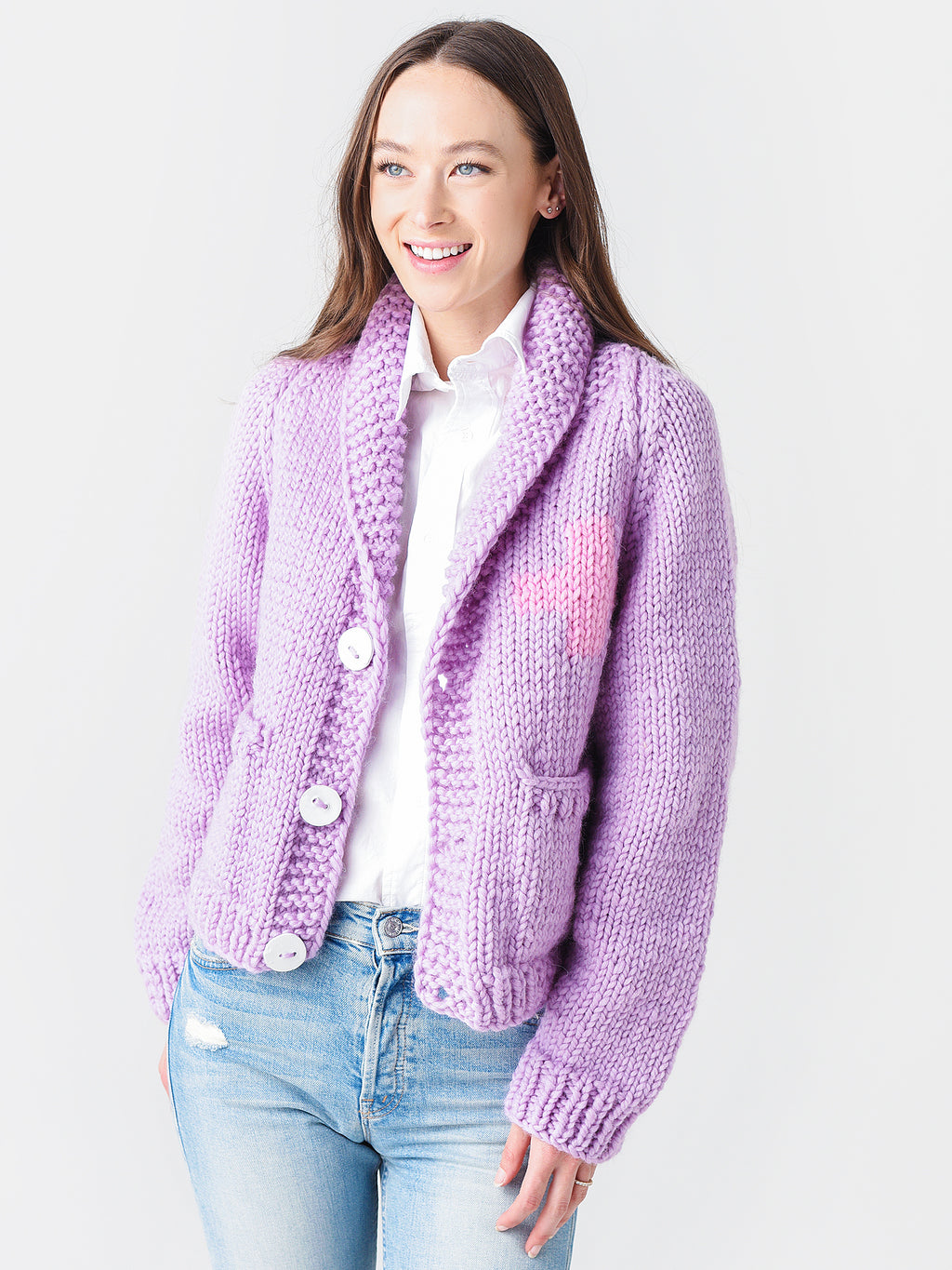 Gogo Women's Classic Short Snow Babe Cardigan - Saint Bernard