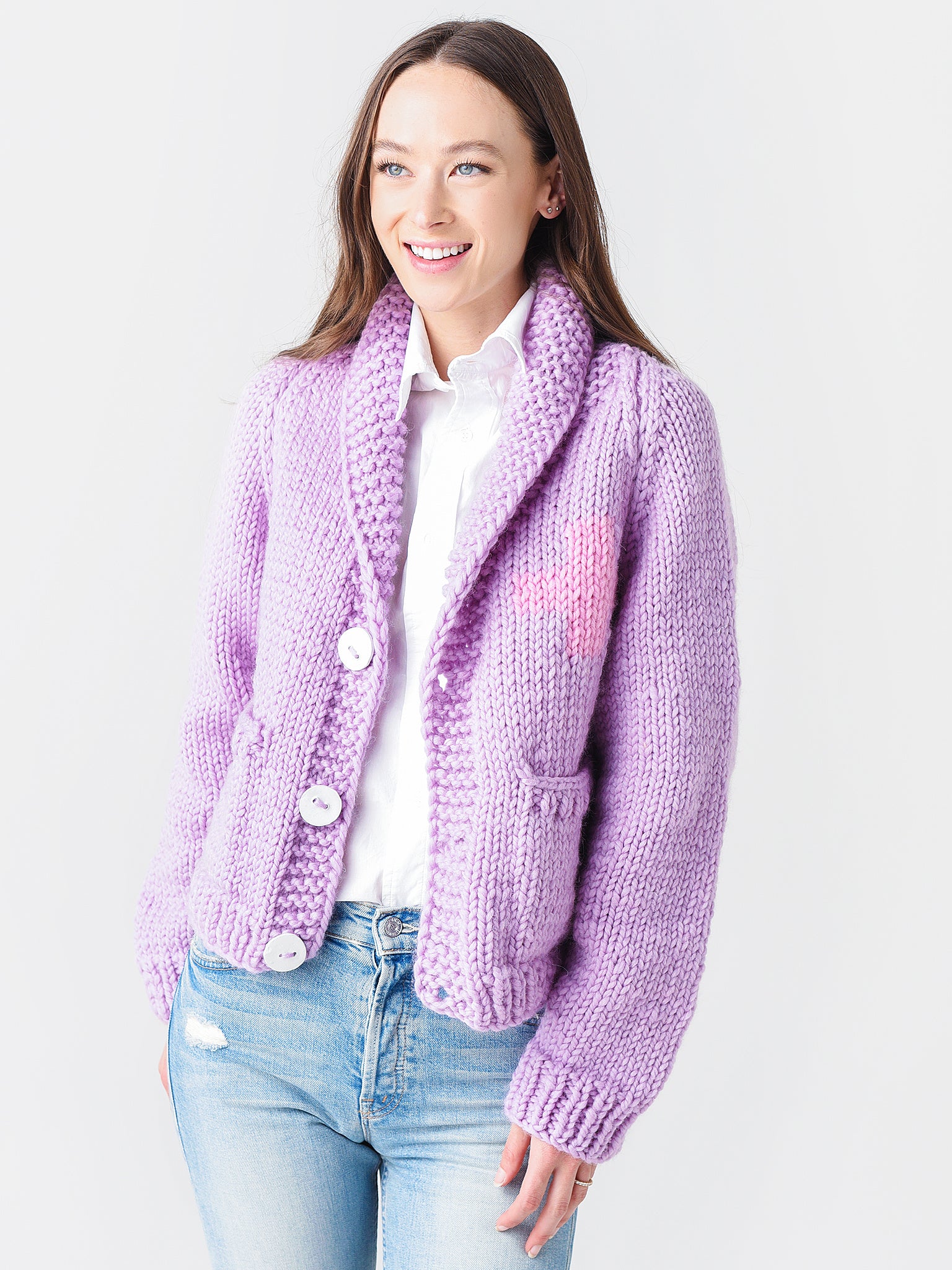 Gogo Women's Classic Short Snow Babe Cardigan - Saint Bernard