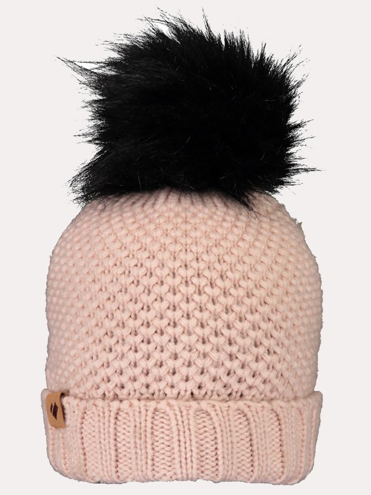 Obermeyer Girls' Riverside Faux Fur Pom Hat - Saint Bernard