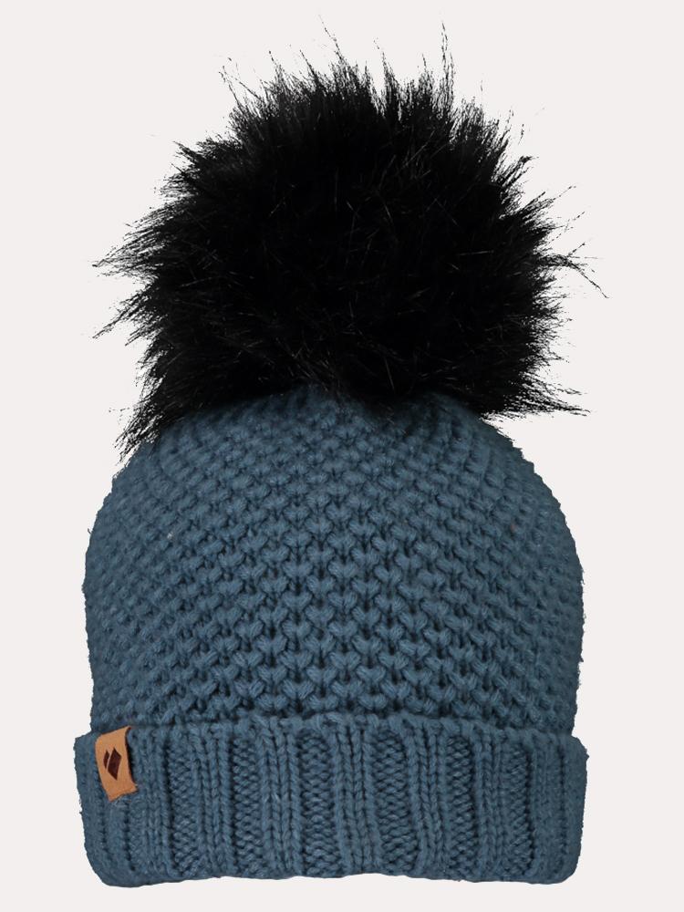 Obermeyer Girls' Riverside Faux Fur Pom Hat - Saint Bernard