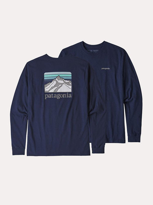 Patagonia Men's Long Sleeve Line Logo Ridge Responsibili-Tee