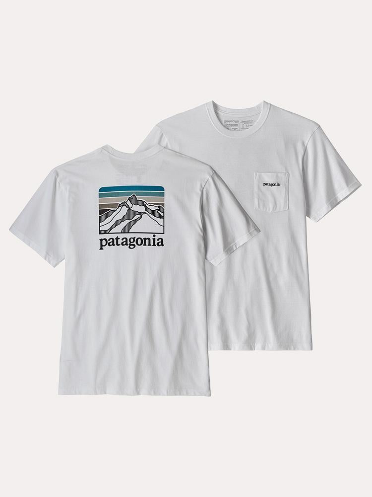 Patagonia Men's Line Logo Ridge Pocket Responsibili-Tee - Saint Bernard